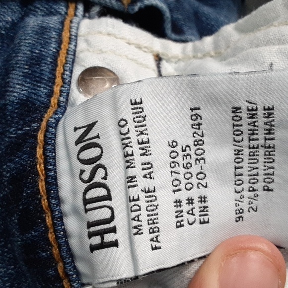 Hudson Nico Ankle Straight Leg  Cropped Jeans - Picture 13 of 14